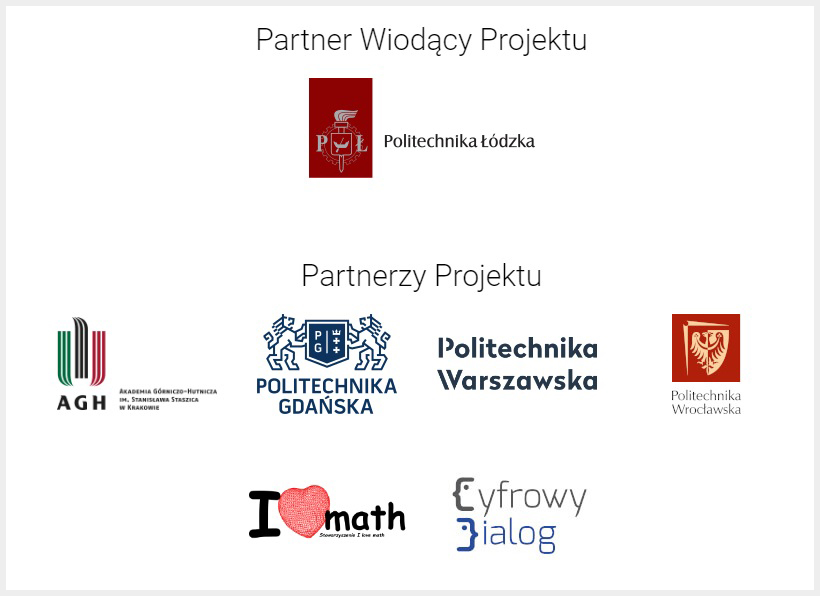 Partnerzy Projektu Centrum Mistrzostwa Informatycznego